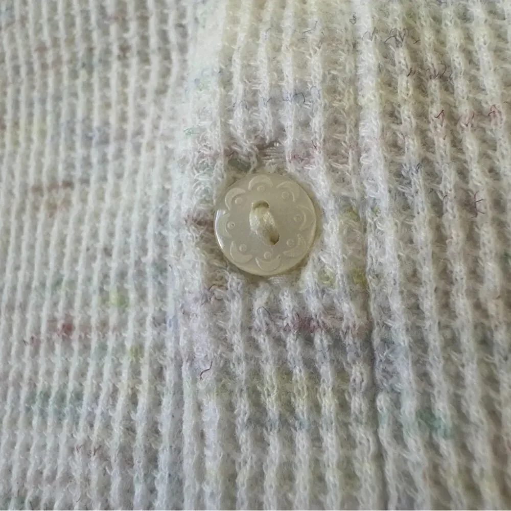 Ralph Lauren Baby Cream Knit Dress with Bloomers speckled long sleeve button up